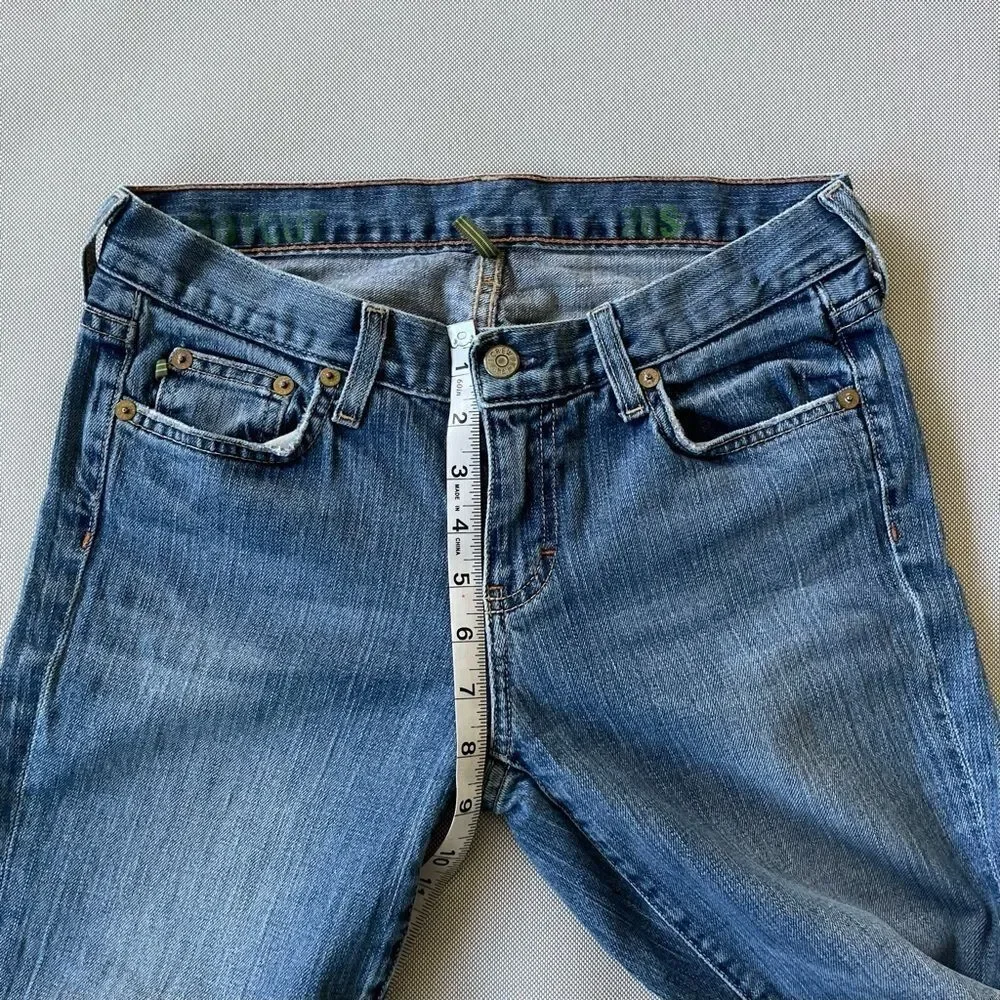 J Crew Bootcut Low Waist Denim Jeans Women’s Size 26S